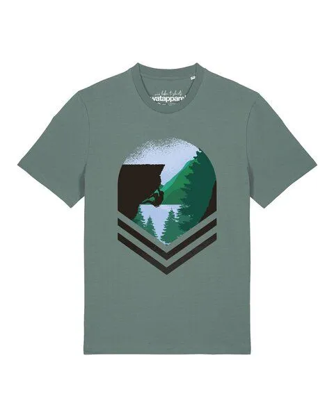 watapparel watapparel T-Shirt Unisex Bay Climbing, Green bay, – Produktbild 1 von 2