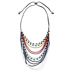 Global Mamas Upcycling Halskette Afrika - Namib Multi & Azonto Melon - Glasperlen - Global Mamas – Produktbild 1 von 1