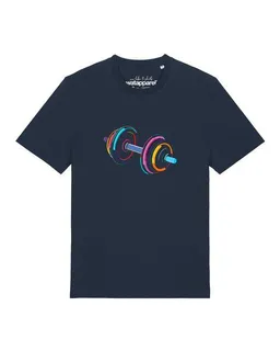 watapparel watapparel T-Shirt Unisex 80s Hantel – Produktbild 1 von 1
