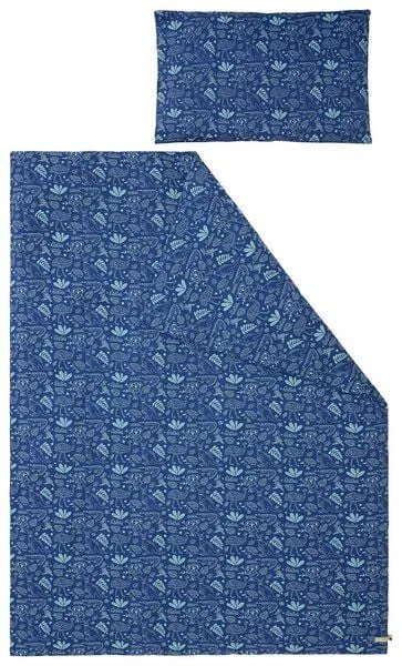 loud + proud loud + proud Kinder Jersey Bettwäsche-Set 100 x 135cm, GOTS-zertifiziert, Ultramarine/australia(blau), – Produktbild 2 von 4