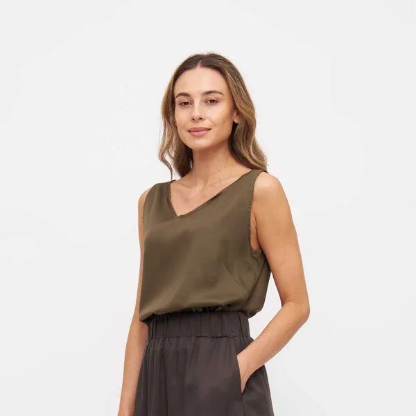 WiDDA berlin WiDDA berlin Bluse VAU in Oliv aus TENCEL® – Produktbild 2 von 3