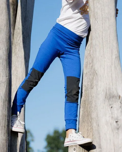 Babbily Babbily mitwachsende Leggings aus Bio-Baumwolle, Blau, – Produktbild 1 von 4
