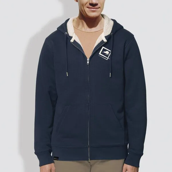 little kiwi little kiwi Herren Hoodie, "Eingerahmt", Blau-navy, – Produktbild 1 von 4