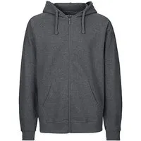 Neutral Neutral® Herren Unisex College Hoodie Zoodie Hoody Kapuzenjacke Sweatjacke, Dunkelgrau melange, – Produktbild 1 von 1