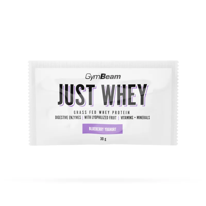 GymBeam GymBeam Just Whey Protein aus Weidehaltung 30 g blueberry yoghurt – Produktbild 1 von 1