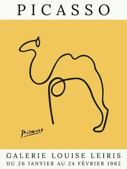 Photocircle Photocircle Poster / Leinwandbild - Picasso Kamel – gelb – Produktbild 1 von 1