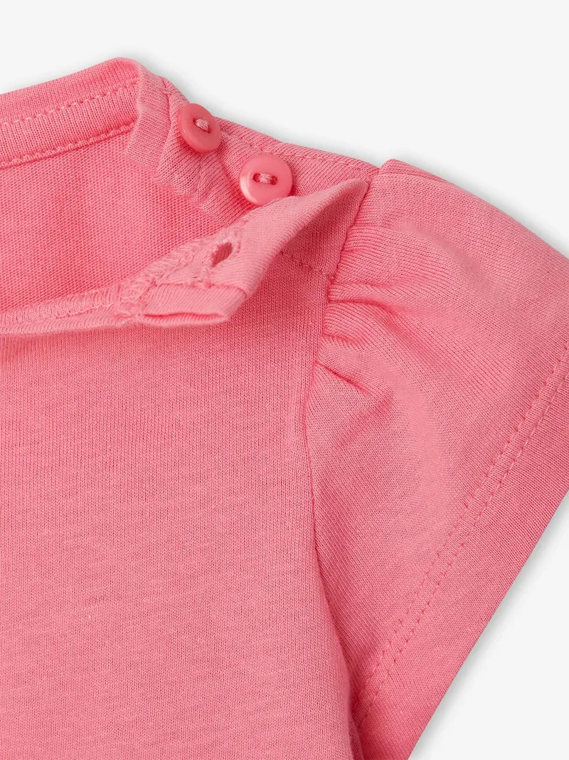 Vertbaudet 2er-Pack Baby T-Shirts mit Fantasie-Print, Rosa, – Produktbild 4 von 4