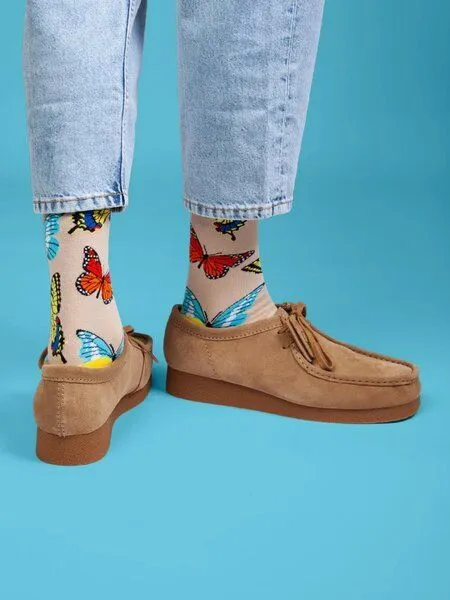 DillySocks DillySocks Bunte Socken aus Bio-Baumwoll - Mix, Butterfly bloom, – Produktbild 3 von 3