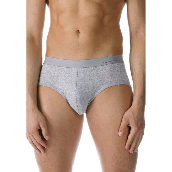 mey Mey Herren Slip Unterhose "Casual" Baumwolle, Grau, – Produktbild 1 von 2