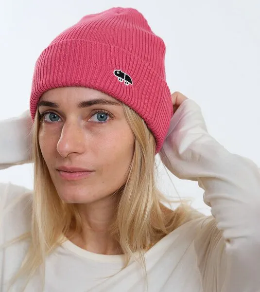 Gary Mash GARY MASH Mütze Roland aus feinem Rippstrick, Beere (rosa), – Produktbild 2 von 4