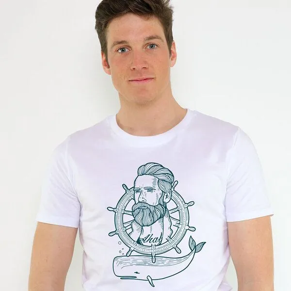 Gary Mash GARY MASH Shirt Captain Ahab aus Biobaumwolle Weiß, Weiß, – Produktbild 2 von 4
