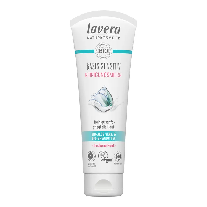 lavera Lavera Basis Sensitiv Reinigungsmilch – Produktbild 2 von 2