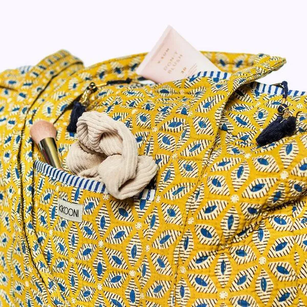 KIKOONI KIKOONI handgefertigte große Reisetasche TRAVELER BAG, Desert flower, – Produktbild 4 von 4