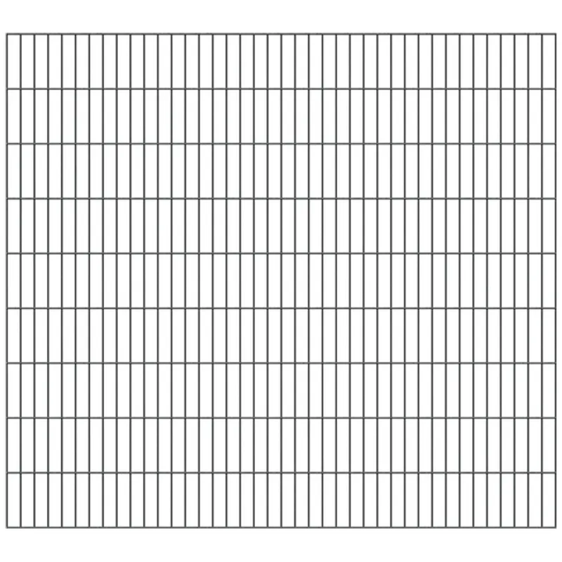 Alberts ALBERTS Doppelstab-Gittermatte, verz.anthr, BxH2000x1800mm, Draht-Ø6/5/6, Masche50x200mm – Produktbild 1 von 1