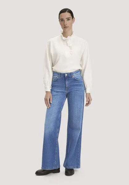 hessnatur hessnatur Jeans ALVA High Rise Wide Leg aus Bio-Denim, Blue, – Produktbild 7 von 7