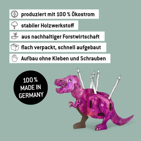 WERKHAUS WERKHAUS Stiftebox Dino | Tyrannosaurus – Produktbild 3 von 4