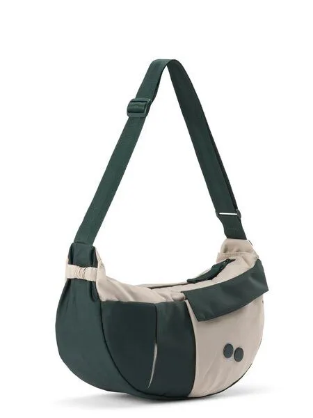 PINQPONQ PINQPONQ Crossbody Bag Krumm Medium, Grün/natur (construct parasol), – Produktbild 2 von 4