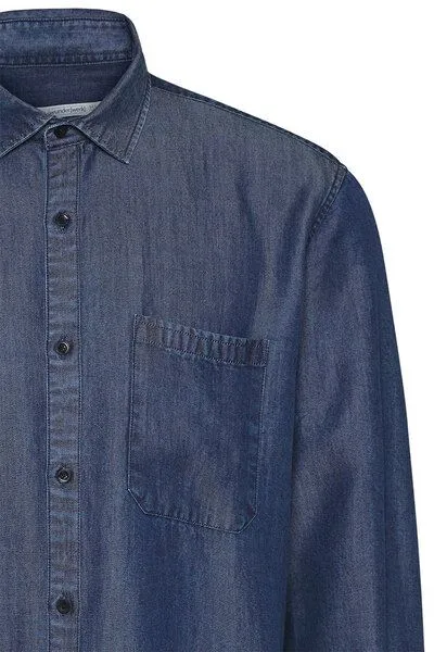 Wunderwerk Wunderwerk Herrenhemd aus Lyocell (TENCEL) Shirt TENCELdenim, Blau (15 blue), – Produktbild 4 von 4