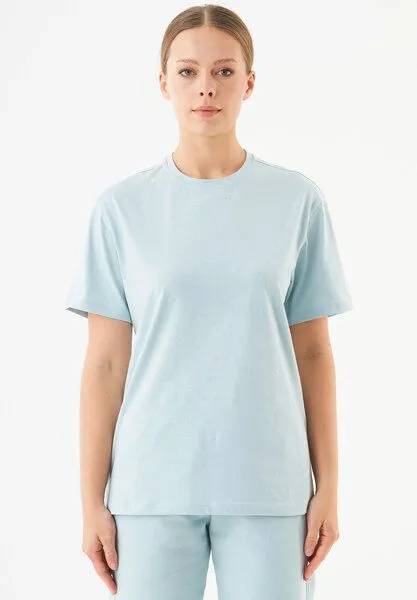 ORGANICATION ORGANICATION ESSENTIALS-TILLO-Unisex Basic T-Shirt aus Bio-Baumwolle, Mint blue, – Produktbild 1 von 3