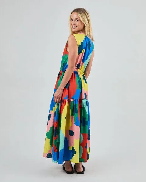 Brava Fabrics Brava Fabrics Hemdblusen-Kleid Maxi, Flowers, – Produktbild 2 von 4