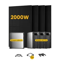 EcoFlow EcoFlow Stream Ultra X, All-in-One Speicher für Balkonkraftwerke, mit 4 x 500 Bifaziale Solarmodule, by Powerness - Stream Ultra X + 3 x Stream AC Pro | 9600Wh / ohne Zubehör / Selbstabholung – Produktbild 1 von 1