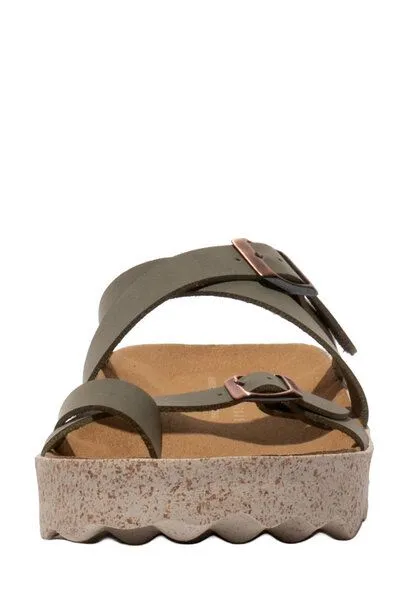 ASPORTUGUESAS ASPORTUGUESAS Damen Sandale Capri, Khaki, – Produktbild 4 von 4
