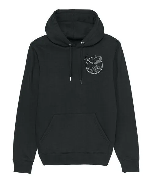 vis wear vis wear Wal der Liebe Unisex Premium Hoodie, Schwarz, – Produktbild 2 von 2
