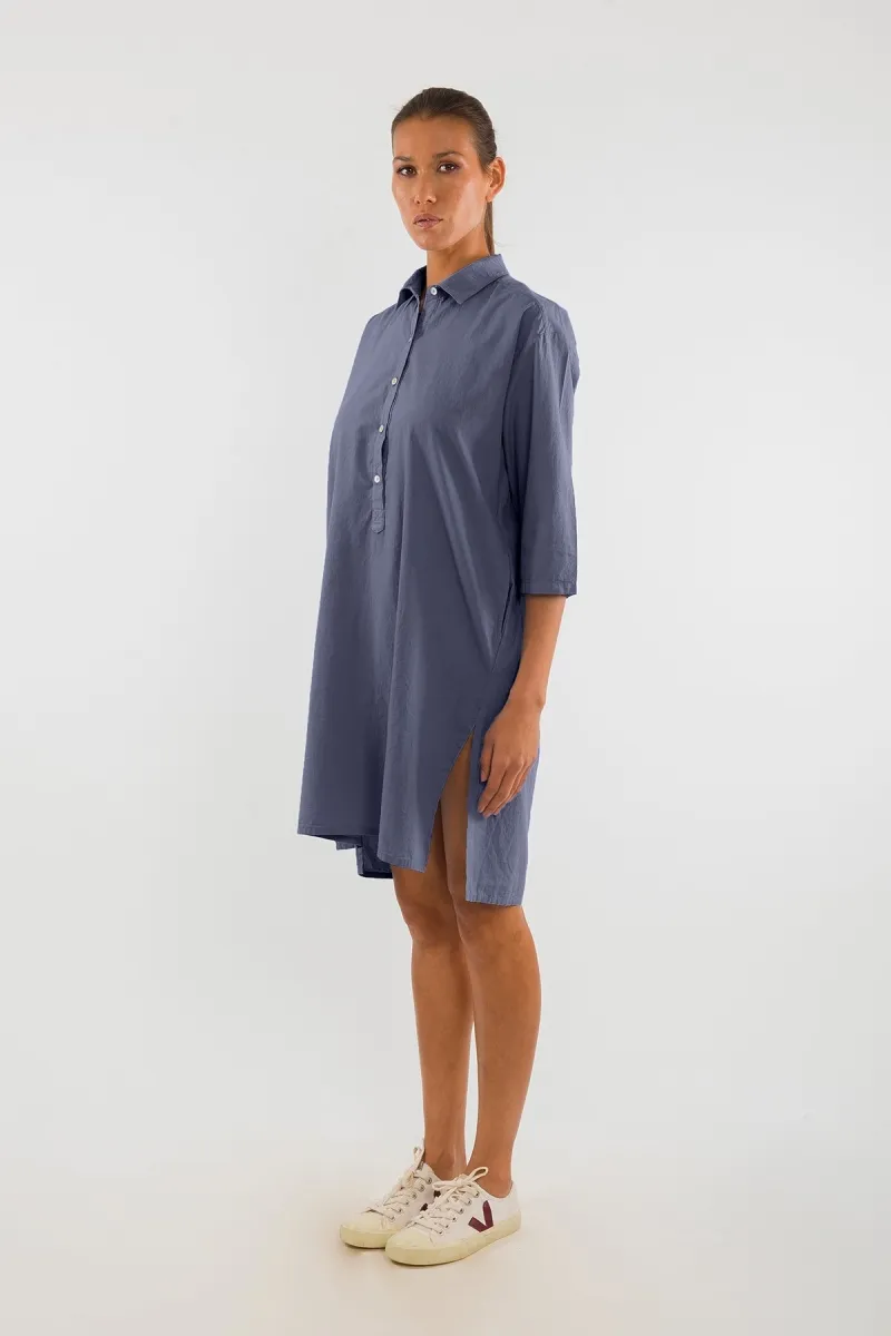 RAVENS VIEW IBIZA RAVENS VIEW IBIZA Damen vegan Hemdkleid Isla Anthrazitgrau, Grau, – Produktbild 1 von 1