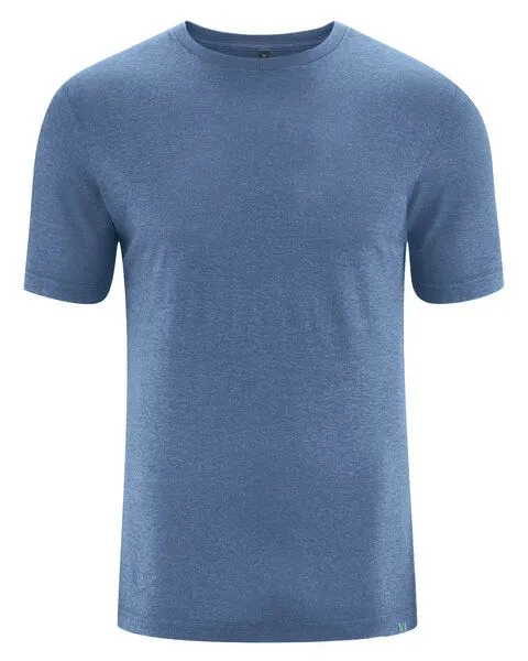 HempAge HempAge Herren T-Shirt Hanf/Bio-Baumwolle, Blueberry (blau), – Produktbild 1 von 4