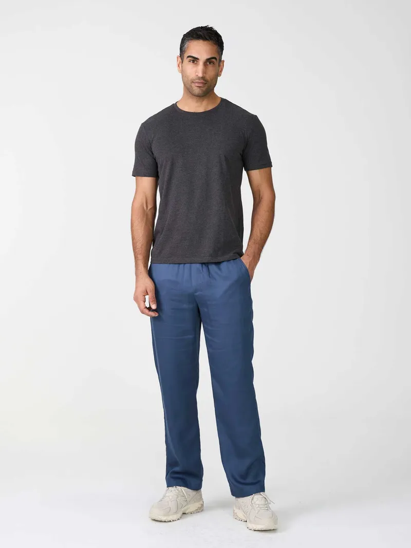 Yahmo Yahmo Herren vegan Hose Walter Blau, Dunkelblau, – Produktbild 1 von 2