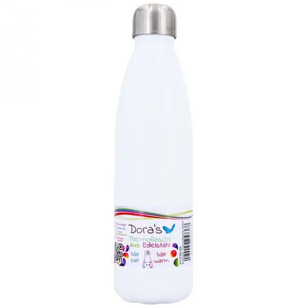 Dora's Dora's Thermosflasche Edelstahl (0,5l), Weiß, – Produktbild 3 von 4