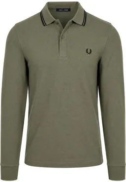Fred Perry Fred Perry Langarm-Poloshirt Grün Z50 - Größe L – Produktbild 1 von 1