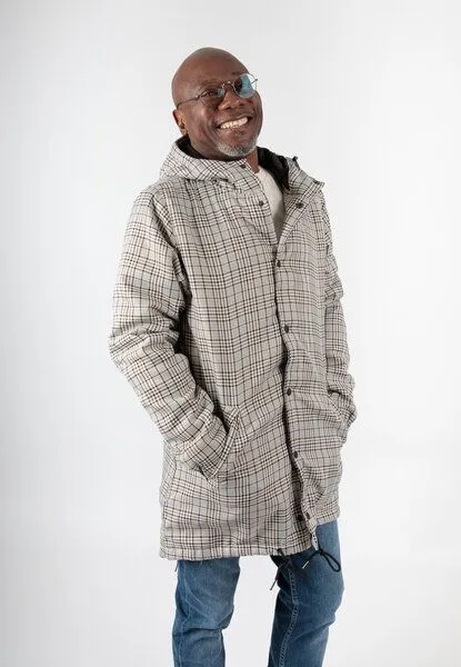 TORLAND TORLAND Tweed Parker PADDY, Beige tweed check, – Produktbild 3 von 3