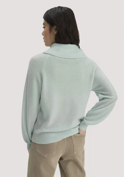 hessnatur hessnatur Strick-Pullover Relaxed aus Cashmere mit Recyclinganteil, Polargrün, – Produktbild 2 von 4
