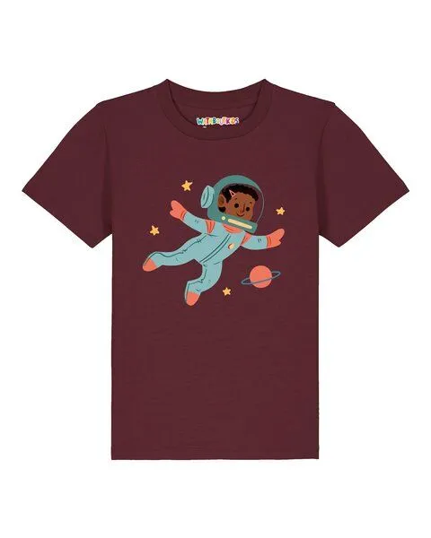 watabout.kids watabout.kids T-Shirt Kinder Astronaut Kind, Burgundy, – Produktbild 1 von 2