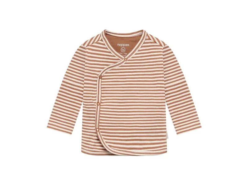 Noppies Wickelshirt Langarm Mocha Mousse 62, Braun, – Produktbild 1 von 1