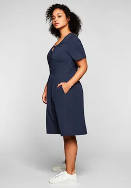 sheego Jerseykleid marine – Produktbild 1 von 1