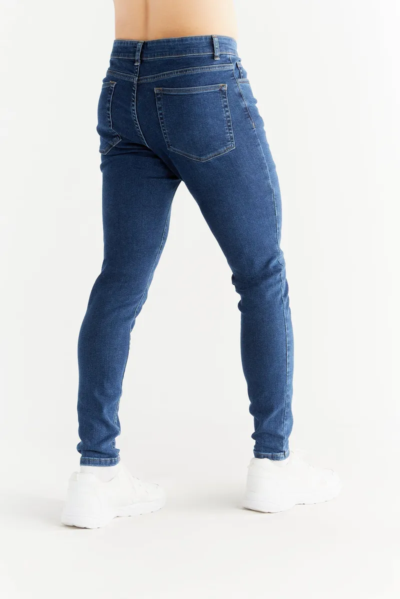 Evermind Evermind Herren vegan Jeans Skinny Fit Lapis Blau, Extra dunkelblau, – Produktbild 1 von 2