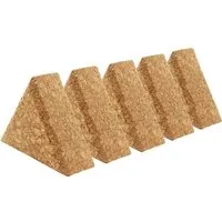 Kork Deko Kork-Deko 5er-Pack Korkdreiecke: Geometrische Formen aus Presskork | Ideal für Hobby, Basteln und Modellbau | Maße 6x6x6 cm – Produktbild 1 von 1