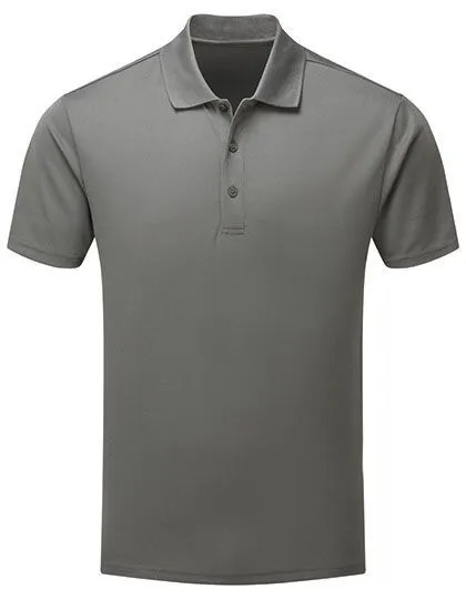 Premier Workwear Premier Workwear Herren Men Atmungsaktives Polo Shirt mit Knopfleiste bis 4XL, Dunkelgrau (ca. pantone 425c), – Produktbild 2 von 3