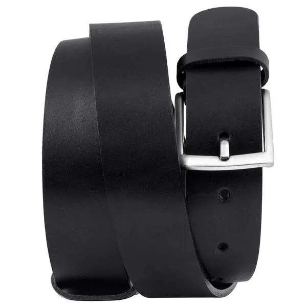 Simaru Simaru Ledergürtel Buenos Aires 35mm / Leder pflanzlich gegerbt, Schwarz, – Produktbild 3 von 4