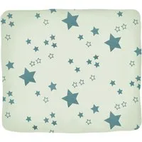 HANS NATUR Wickelauflagenbezug Perkal Bio-Baumwolle Stern mint Maße 85 x 75 cm – Produktbild 1 von 1