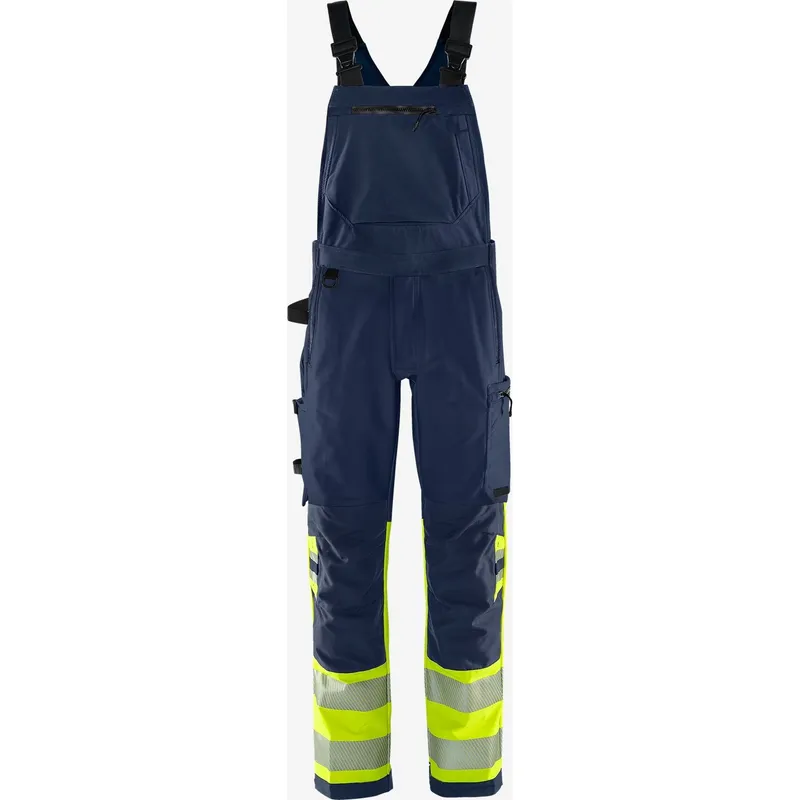 Fristads Sichtbare Latzhose Klasse 1 Fristads Stretch 1032 GSTP, Gelb, – Produktbild 1 von 2