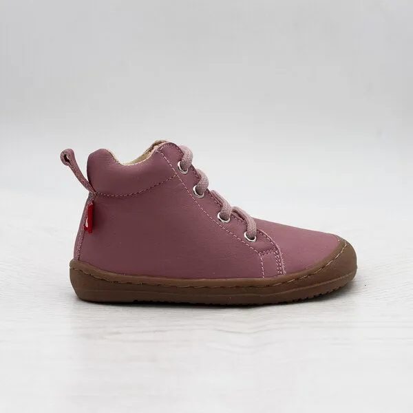 Pololo Pololo Barfuß-Halbschuh "ECO" zum Schnüren, aus chromfreiem Leder, unisex, Rose, – Produktbild 3 von 4