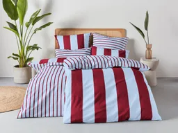 OTTO home Wendebettwäsche Sari Trend ab Gr. 135x200 cm, Bettwäsche-Set in modernen Farben, Linon, 3 teilig, Bettwäsche aus 100% Baumwolle mit Streifen, trendig – Produktbild 1 von 1