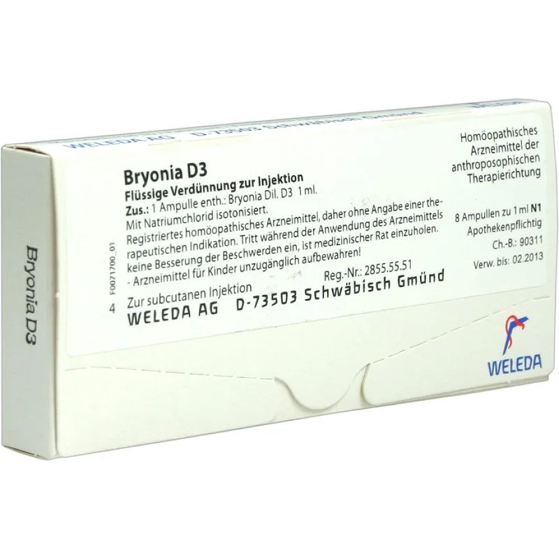 Weleda WELEDA BRYONIA D 3 Ampullen 8X1 ml Ampullen – Produktbild 1 von 1