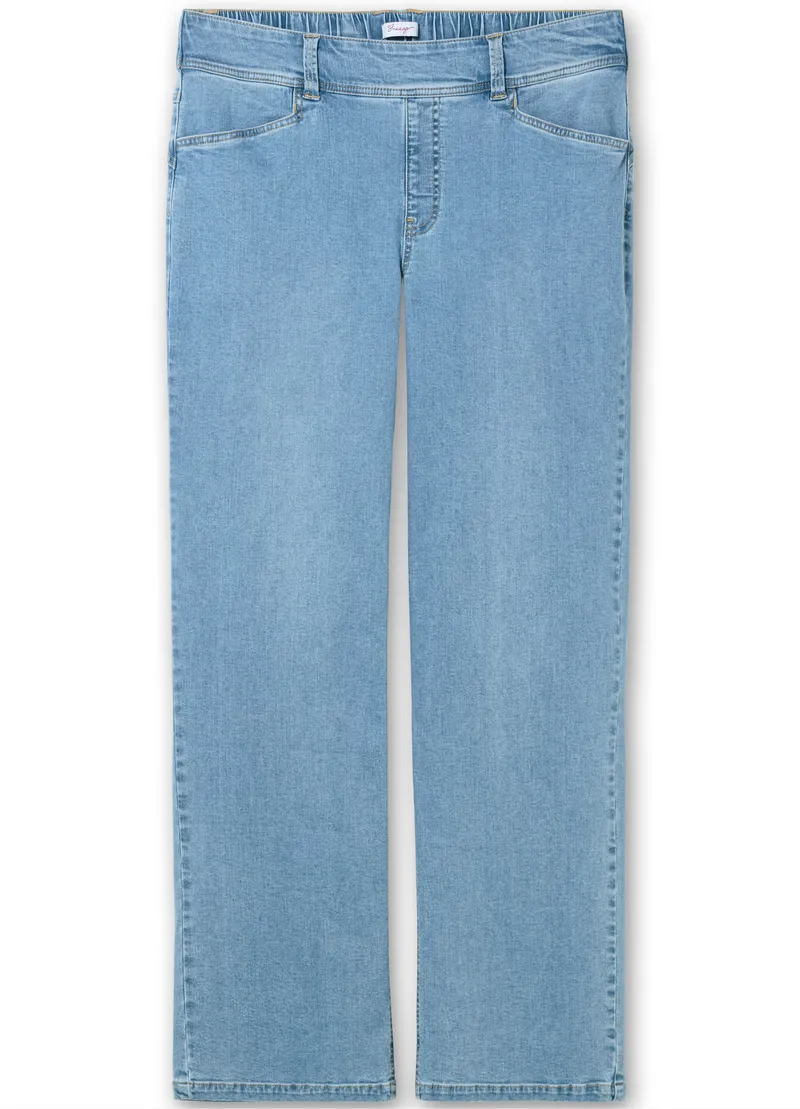 sheego Schlupfjeans, Light blue-denim, – Produktbild 1 von 2