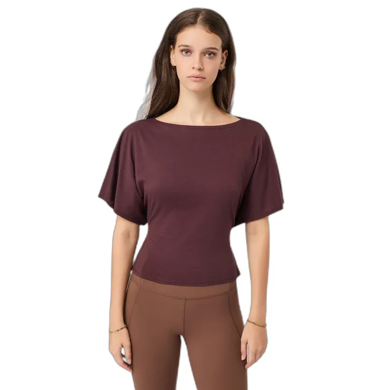 mandala Damen T-Shirt Mandala Back Bow, Rouge, – Produktbild 1 von 1