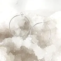 Crystal and Sage Crystal and Sage Kreole aus 925 Sterling Silber 3 cm – Produktbild 1 von 1