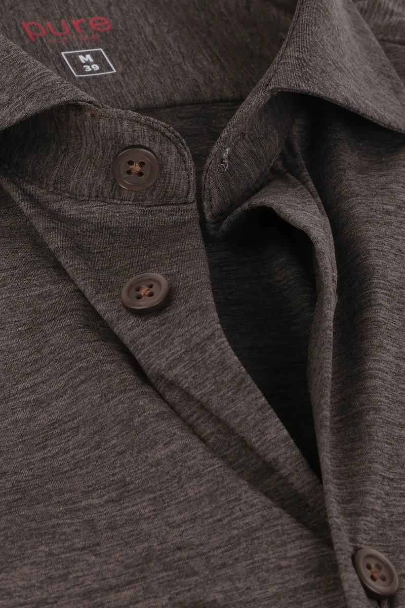 Pure Pure H.Tico The Functional Shirt Braun - Größe 38 (S) (S), Braun, – Produktbild 3 von 4